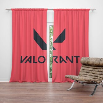 Závěs VALORANT Red: 2ks 140x250cm Závěs VALORANT Red: 2ks 140x250cm