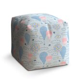 Taburet Cube Horkovzdušné barevné balóny: 40x40x40 cm