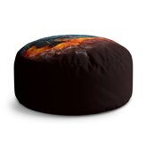 Taburet Circle Ohnivá kytara: 38x48 cm