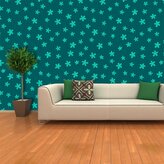 Tapeta Zelené hvězdy: 336x220 cm