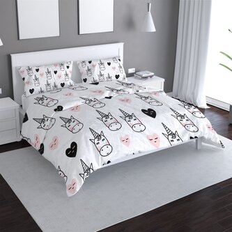 Povlečení Hlava jednorožce: 140x220 / 90x70 Povlečení Hlava jednorožce: 140x220 / 90x70