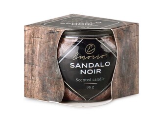Emocio Sklo Dekor 70x62 mm Sandalo Noir, vonná svíčka
