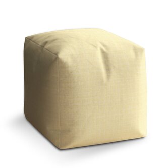 Taburet Cube Žluté pletivo: 40x40x40 cm Taburet Cube Žluté pletivo: 40x40x40 cm