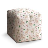 Taburet Cube Roztomilé lamy: 40x40x40 cm