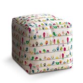 Taburet Cube Ptáčci: 40x40x40 cm