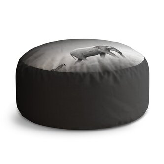 Taburet Circle Slon a zebra: 38x48 cm