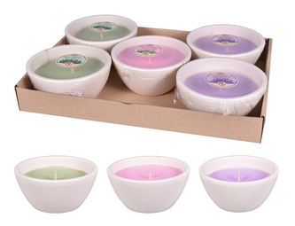 Svíčka proti hmyzu LEVANDULE+ROZMARÝN+EUKALIPT 15 x 7 cm