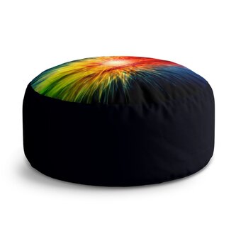 Taburet Circle Barevná exploze: 38x48 cm