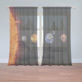 Záclony Planety a slunce: 2ks 150x250cm