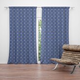 Závěs Srdíčka na modré: 2ks 140x250cm