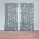 Záclony Kostičky: 2ks 150x250cm
