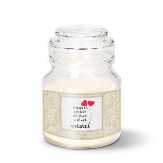 Svíčka Miluju tě, protože mě štveš míň než ostatní: 120 g