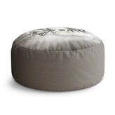 Taburet Circle Bílí koně: 38x48 cm