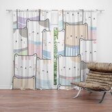 Závěs Barevná koťátka: 2ks 140x250cm