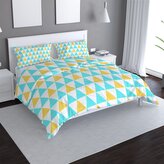 Povlečení Dvoubarevné trojúhelníky: 140x200 / 90x70