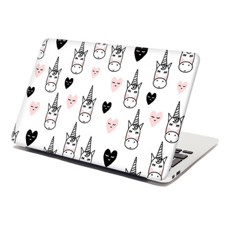 Samolepka na notebook Hlava jednorožce: 29x20 cm