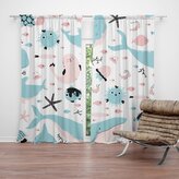 Závěs Animovaný mořský svět: 2ks 140x250cm