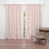 Závěs Růžové křížky na světle růžové: 2ks 140x250cm