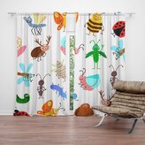 Závěs Hmyz: 2ks 140x250cm