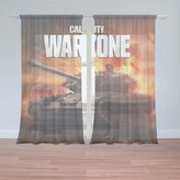 Záclony Call of Duty Warzone - tank: 2ks 150x250cm