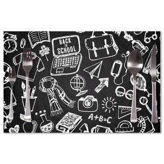 Prostírání Černobílá škola: 40x30cm