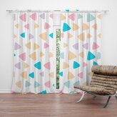 Závěs Barevné trojúhelníčky: 2ks 140x250cm