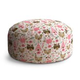 Taburet Circle Lesní zvířátka: 38x48 cm