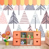 Tapeta Barevné stromky: 336x220 cm