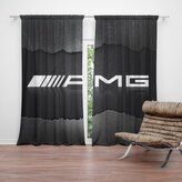 Závěs AMG černá: 2ks 140x250cm