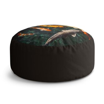 Taburet Circle Ryby: 38x48 cm