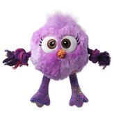 Hračka Dog Fantasy Monsters kuře pískací s provazy a uzly fialové 15cm