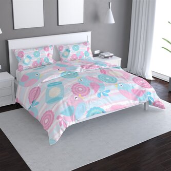 Povlečení Roztomilí ptáčci: 140x220 / 90x70 Povlečení Roztomilí ptáčci: 140x220 / 90x70