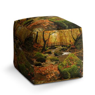 Taburet Cube Most v lese: 40x40x40 cm Taburet Cube Most v lese: 40x40x40 cm