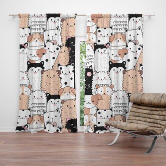 Závěs Roztomilá zvířátka: 2ks 140x250cm Závěs Roztomilá zvířátka: 2ks 140x250cm