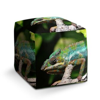 Taburet Cube Chameleon: 40x40x40 cm Taburet Cube Chameleon: 40x40x40 cm