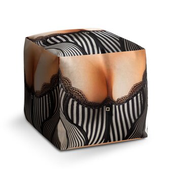 Taburet Cube Korzet: 40x40x40 cm Taburet Cube Korzet: 40x40x40 cm