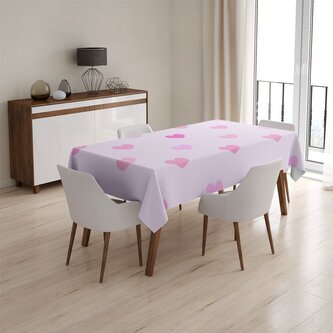 Ubrus Růžové srdce: 130x170 cm