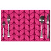 Prostírání Pletení ve fuchsiové barvě: 40x30cm