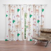 Závěs Roztomilé lamy: 2ks 140x250cm