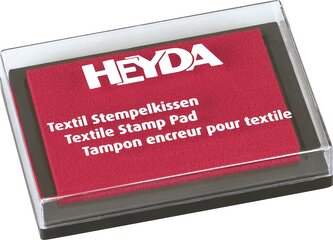 Razítkovací polštářek na textil červený  75 x 55mm