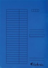Desky s rychlovazačem, modré, karton, A4, VICTORIA