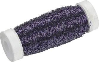 Fialový drát na plastové špulce, délka 50m, průměr 25g