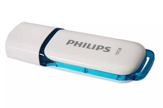 USB  "Snow", bílá, 16 GB, USB 2.0, PHILIPS PHMMD16GSNOWU2