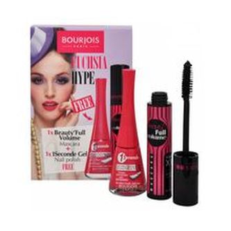 BOURJOIS Fuchsia Hype SET Mascara Beauty Full Volume + 1 Seconde Nail