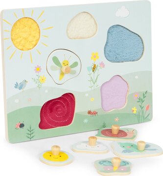 ECOTOYS Senzorická vkládačka Zvířátka na louce