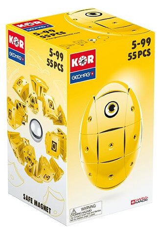 KOR Stavebnice - Žlutá 55 dílků