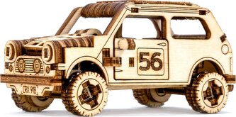 WOODEN CITY 3D puzzle Superfast Rally Car 1