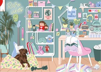 GIBSONS Puzzle Retro vibrace 1000 dílků