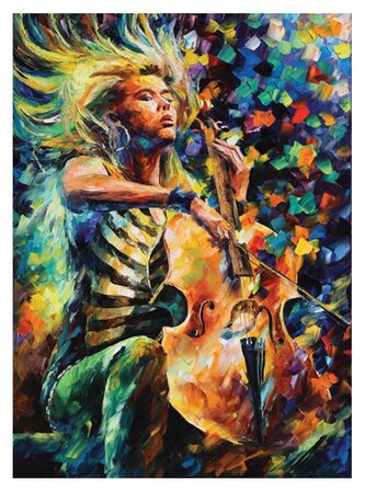 ANATOLIAN Puzzle Violoncellistka 1000 dílků