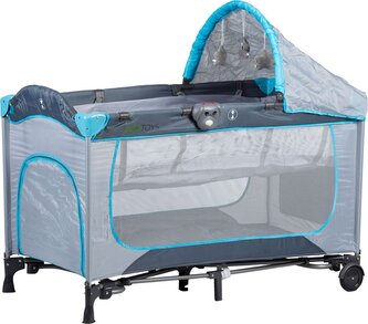 ECOTOYS Postýlka cestovní 625A Modrá